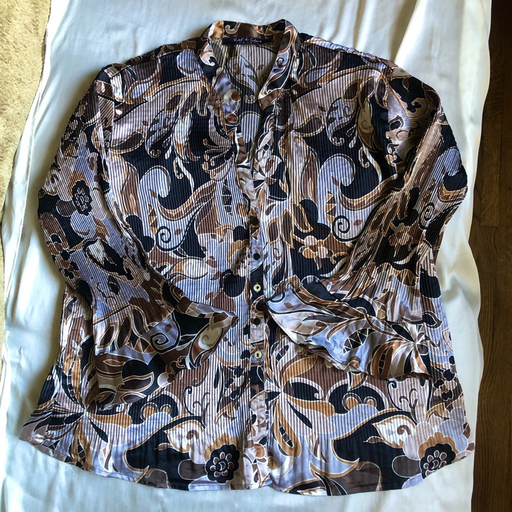 Vintage Funk fine satin blouse